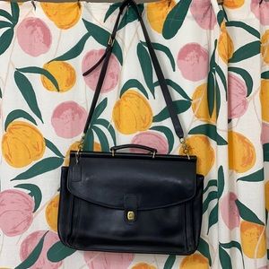 Coach leather messenger or shoulder bag - large